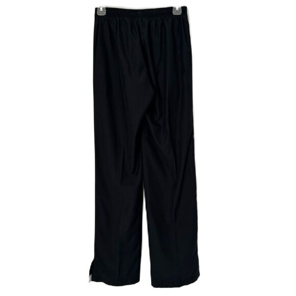 Nike Track Pants Women S Black White Stripe Slit Swoosh Athleisure Comfy Vintage - Picture 2 of 10